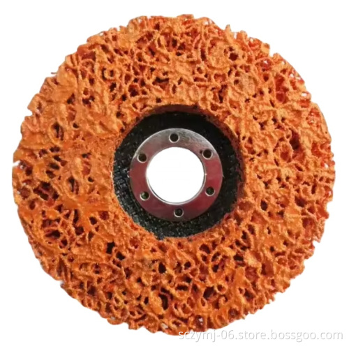 ZY Abrasive 115mm Orange Poly Strip and Clean Disc with Fiberglass Backing: An Effective Tool for Paint and Rust Removal